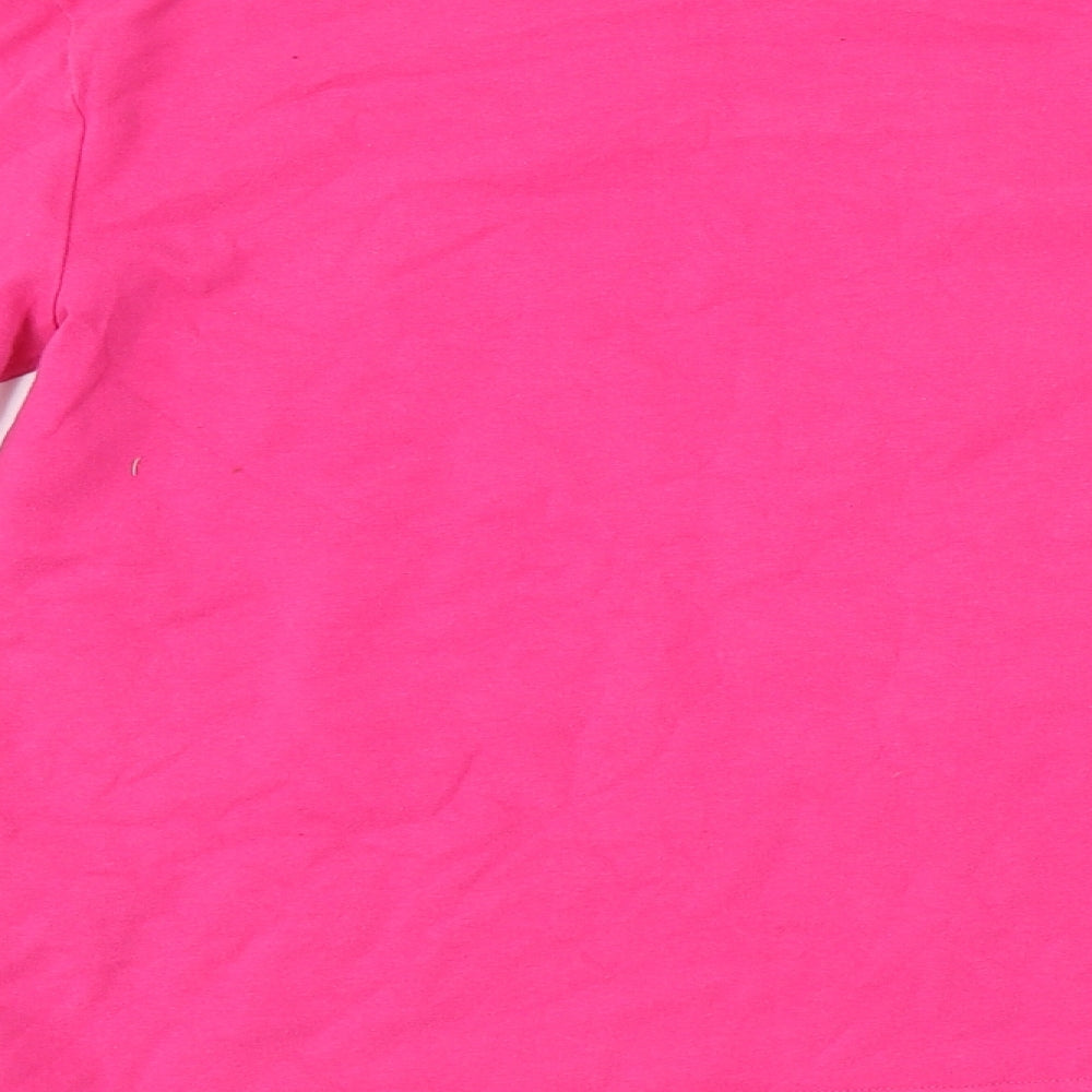 Rosalina Girls Pink   Basic T-Shirt Size 10 Years