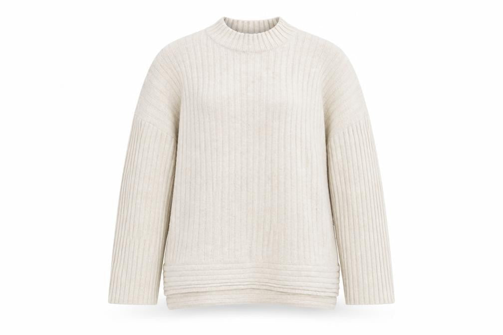 Front view of New Look women’s beige jumper, size S