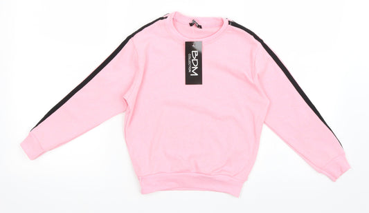 BDM Girls Pink   Pullover Sweatshirt Size M