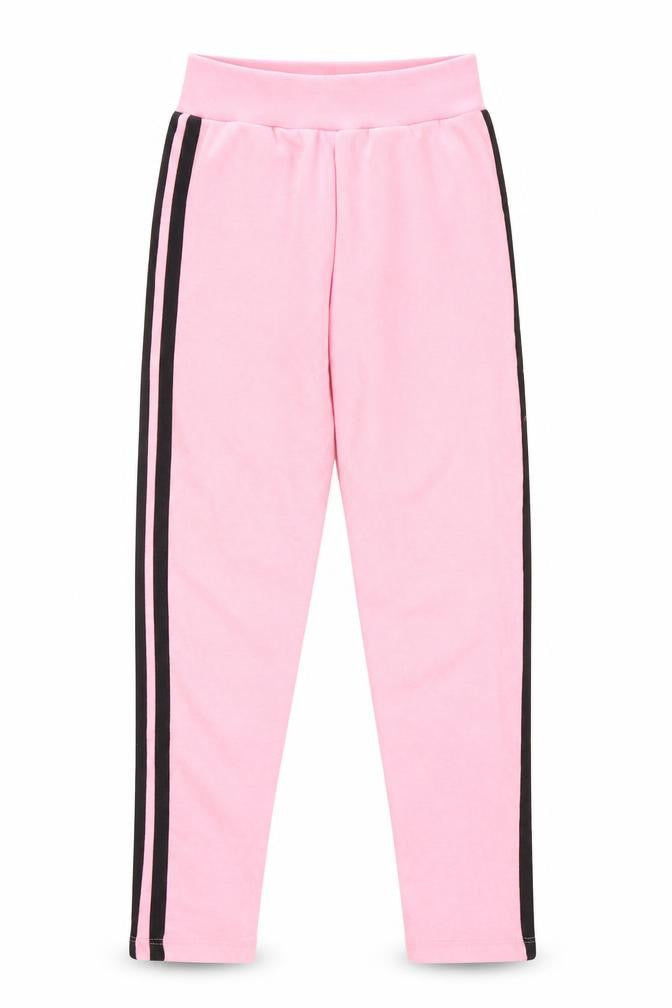 Front view of BDM girls’ pink jogger trousers, size M