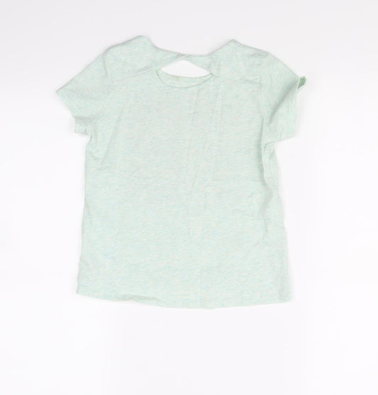 Preworn Girls Green   Basic T-Shirt Size 8 Years