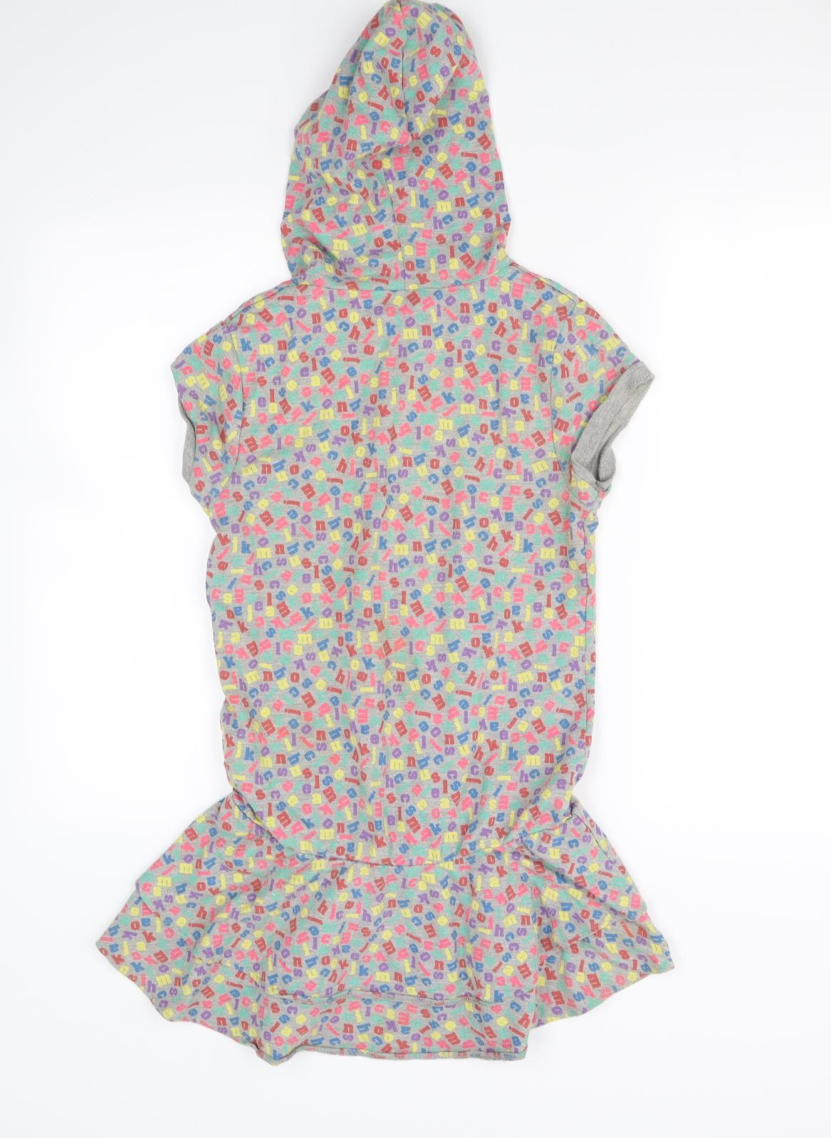 H&M Womens Grey Polka Dot  Jumper Dress  Size 6
