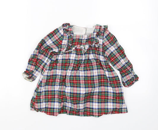 Gap Girls Multicoloured Check  Fit & Flare  Size 18-24 Months