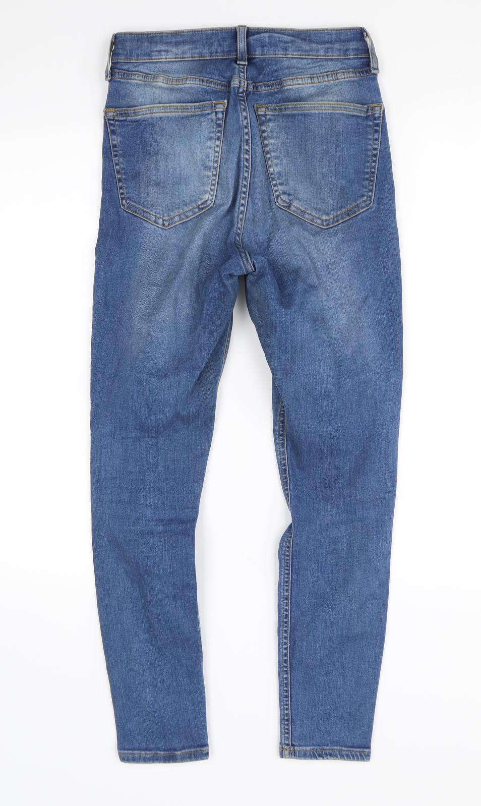 Preworn Womens Blue   Straight Jeans Size 28 in L28 in