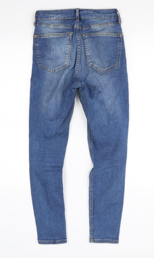 Preworn Womens Blue   Straight Jeans Size 28 in L28 in