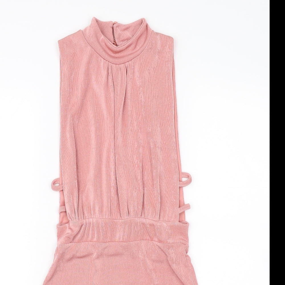 Missguided Womens Pink   Fit & Flare  Size 8