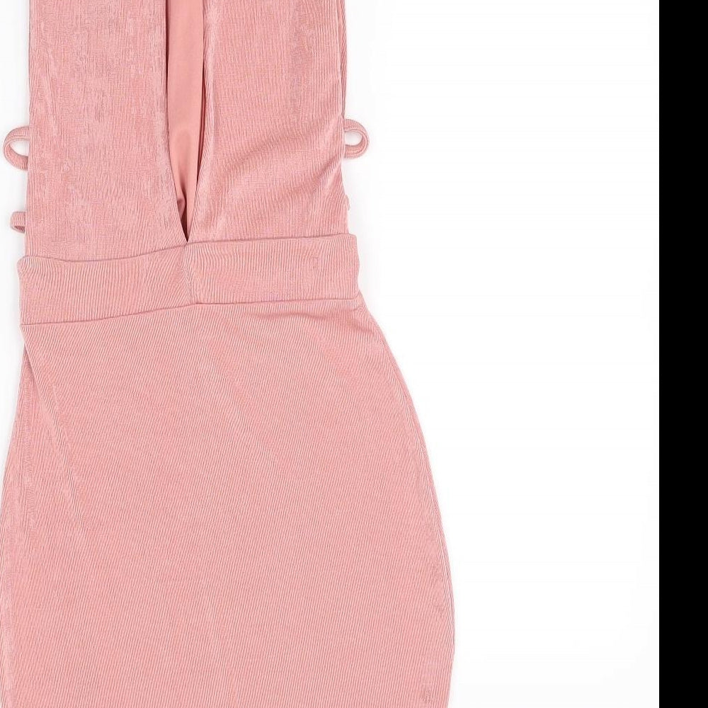 Missguided Womens Pink   Fit & Flare  Size 8