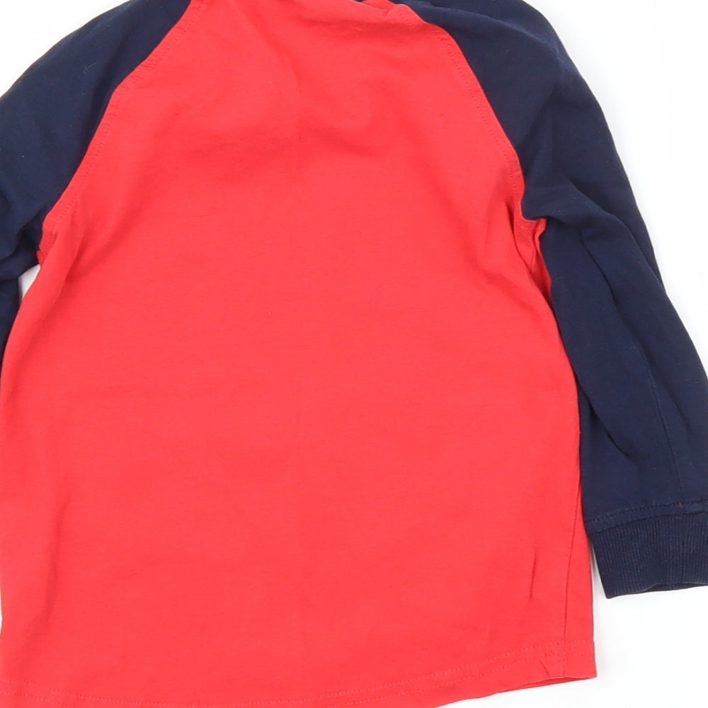 George Boys Red   Basic T-Shirt Size 3-4 Years