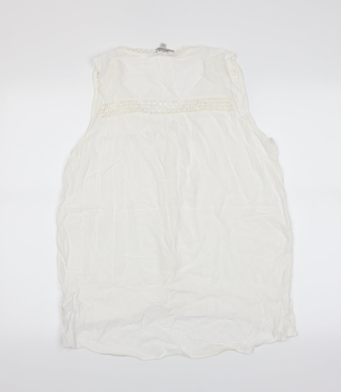 Peacocks Womens White   Basic Blouse Size 14