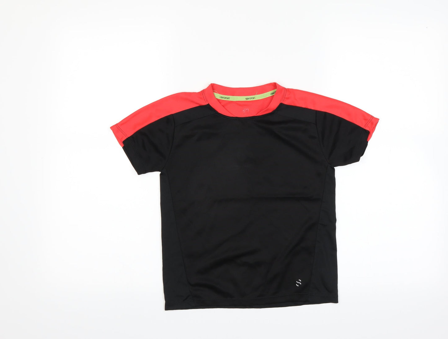 H&M Boys Black   Basic T-Shirt Size 6-7 Years