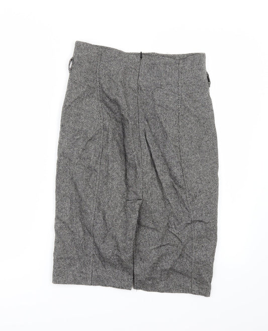 United Colors of Benetton Womens Grey   Straight & Pencil Skirt Size 30 in