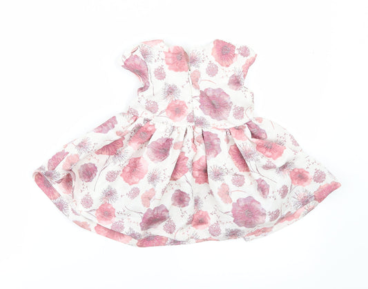 Matalan Boys White Floral  A-Line  Size 6-9 Months