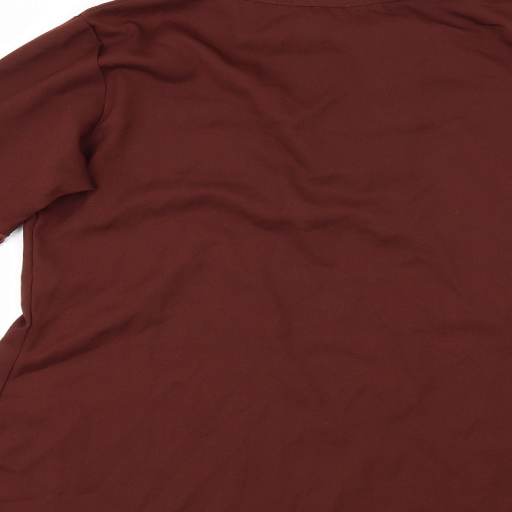 Berksha Womens Red   Tunic Blouse Size M