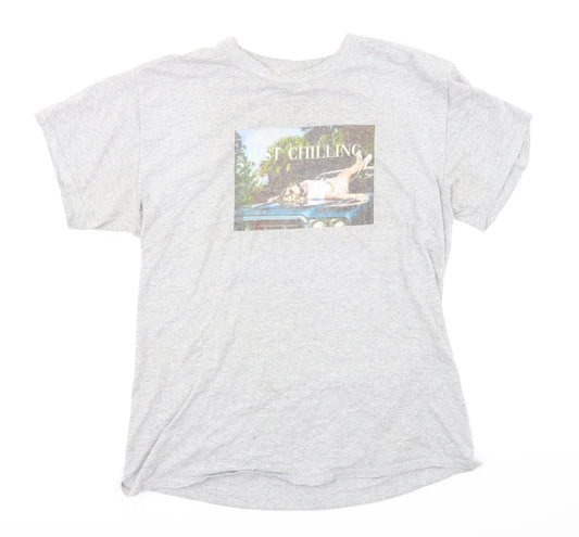 In the Style Womens Grey   Basic T-Shirt Size 10