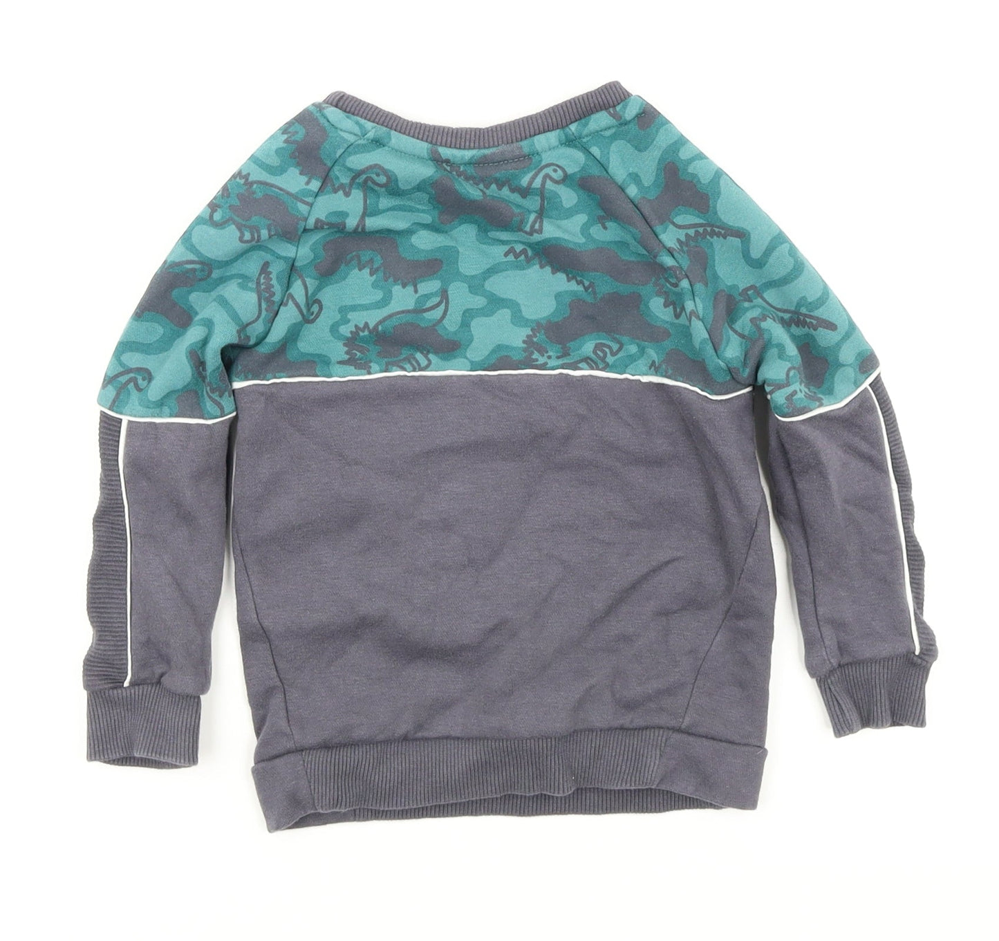 George  Boys Grey   Pullover Sweatshirt Size 2-3 Years  - DInosaur