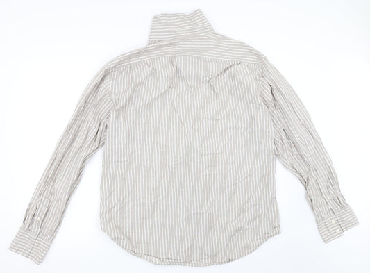 Gap Mens Beige Striped   Button-Up Size XL