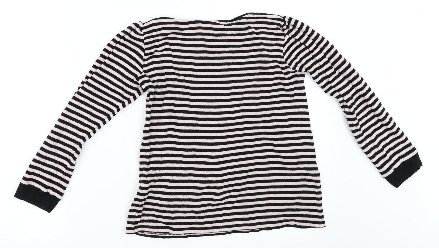 NEXT Girls Pink Striped  Pullover Jumper Size 10 Years