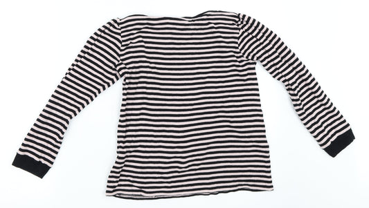 NEXT Girls Pink Striped  Pullover Jumper Size 10 Years