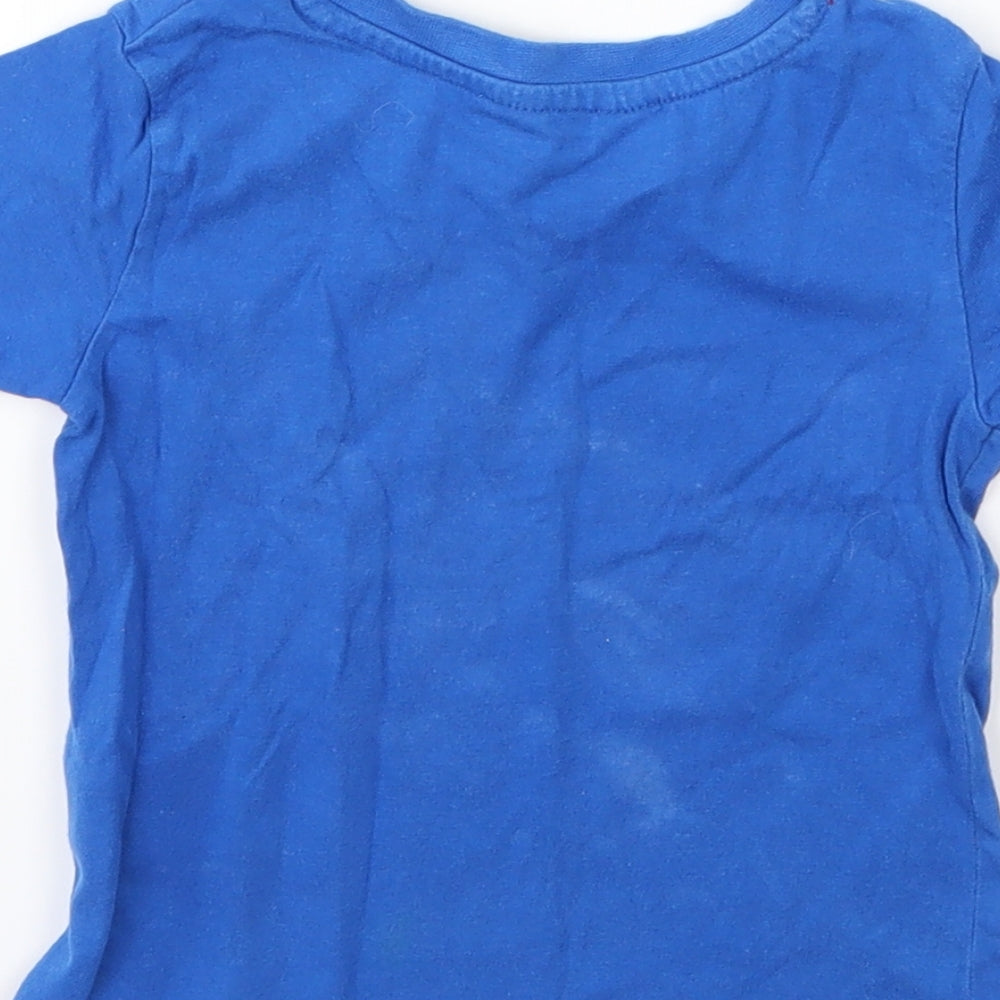 George Boys Blue  Jersey Basic T-Shirt Size 2-3 Years  - Shark