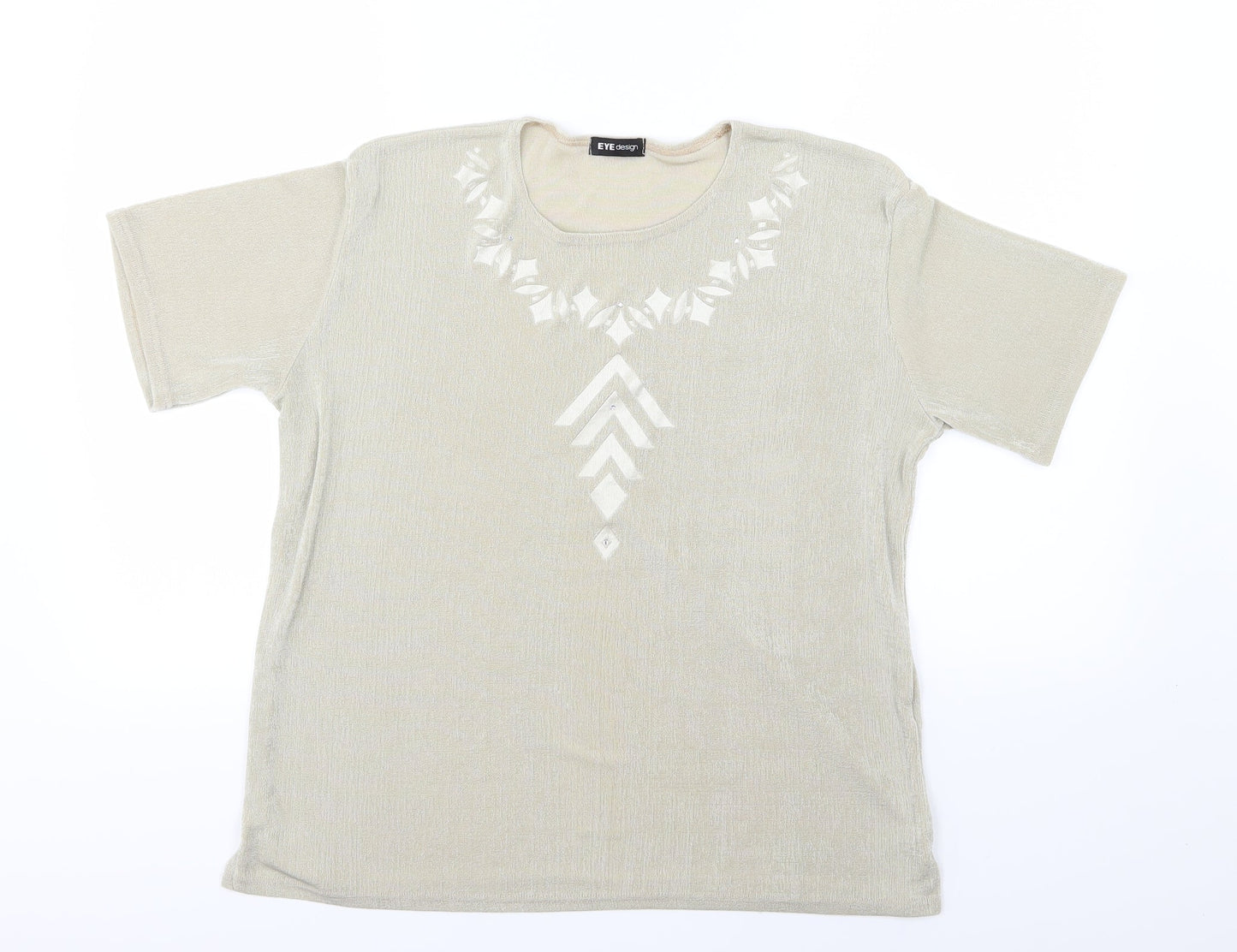 Eye design Womens Ivory   Basic T-Shirt Size 2XL