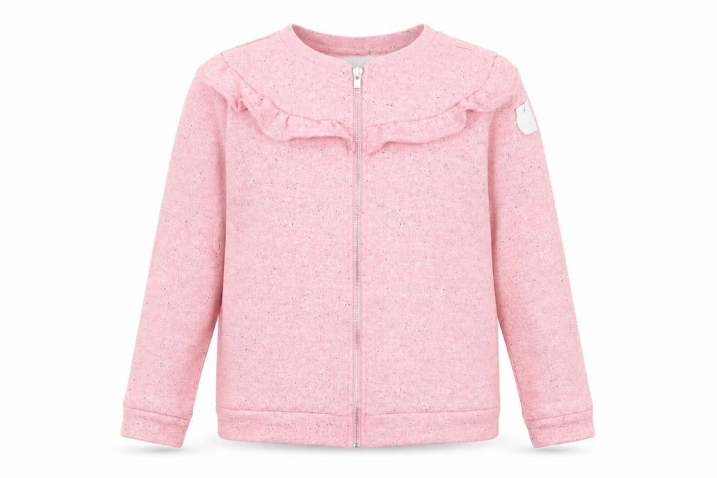 Front view of Style girls’ pink full zip hoodie, size M