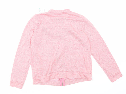 Style Girls Pink   Full Zip Hoodie Size M