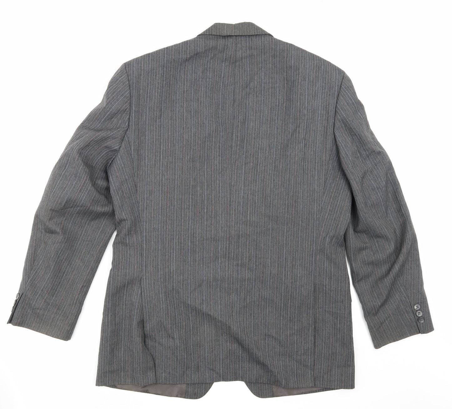 St michael Mens Grey Striped  Jacket Blazer Size M