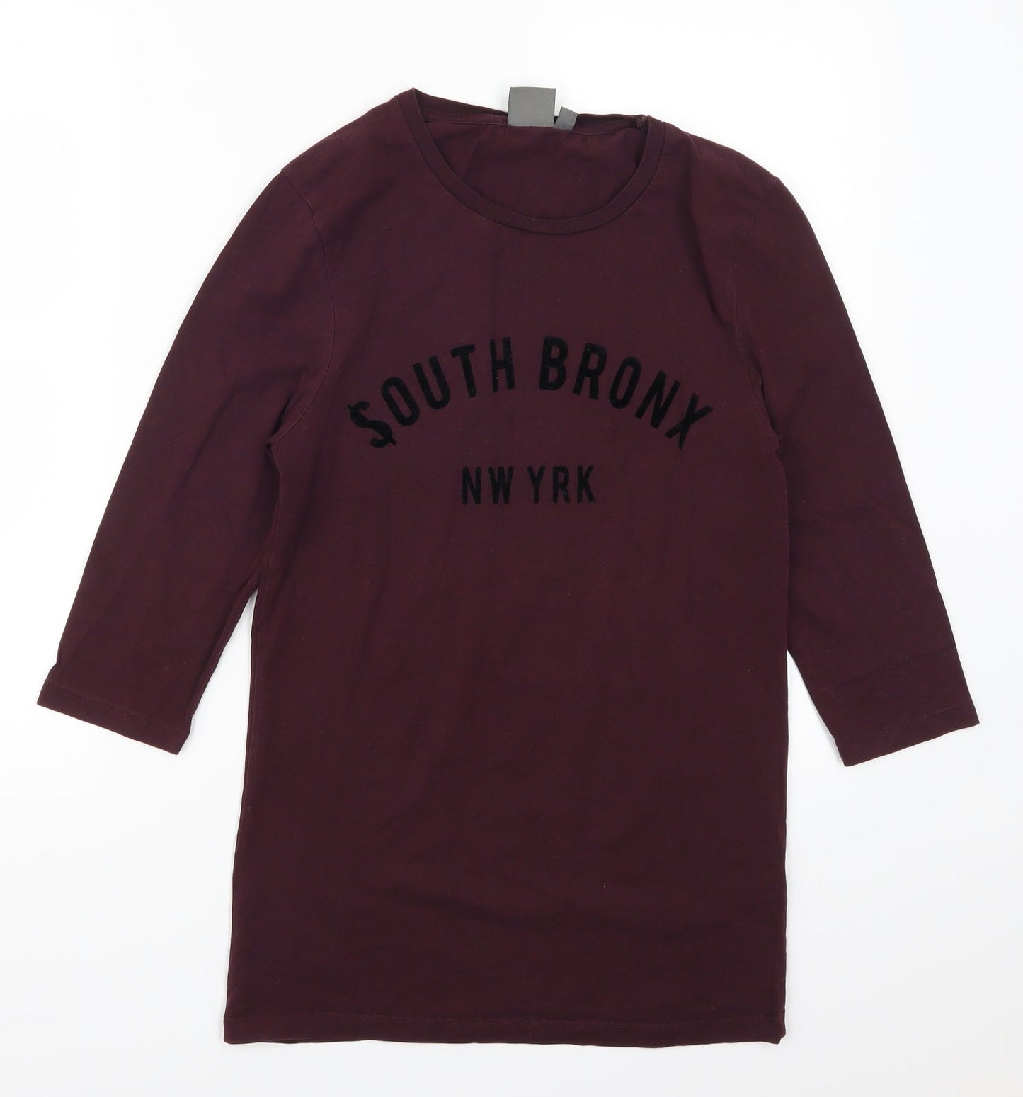 ASOS Womens Purple   Basic T-Shirt Size S  - South Bronx Nw Yrk