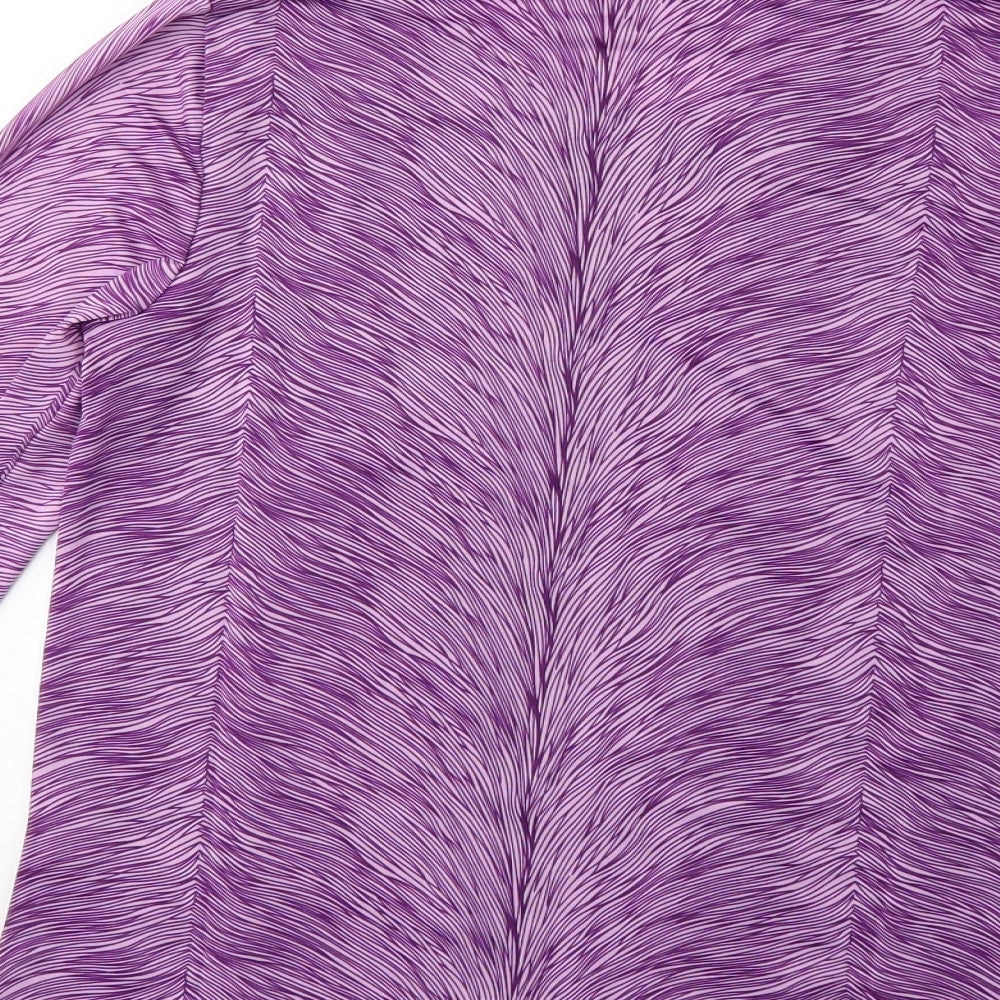 Preworn Womens Purple   Basic T-Shirt Size 8