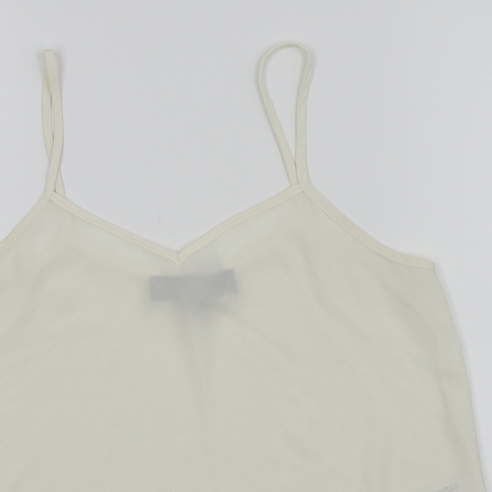 Topshop Womens White   Camisole Tank Size 6