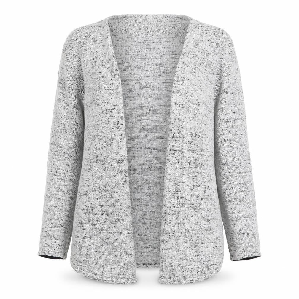 Front view of Divided by H&M women’s grey cardigan jumper, size M