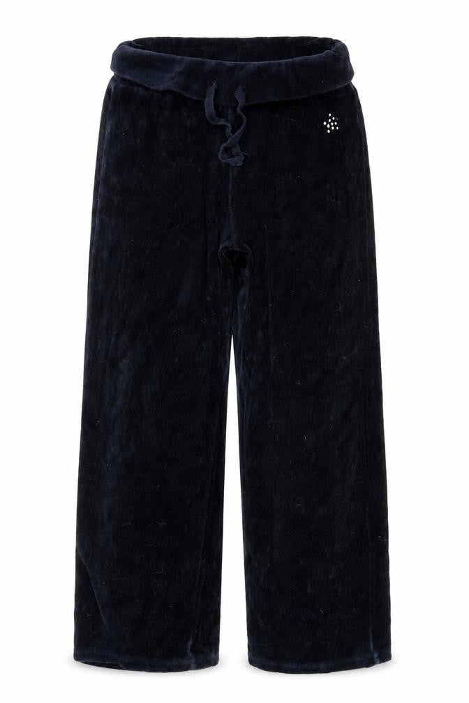 Front view of Cherokee girls’ black jogger trousers, size 6-7, years