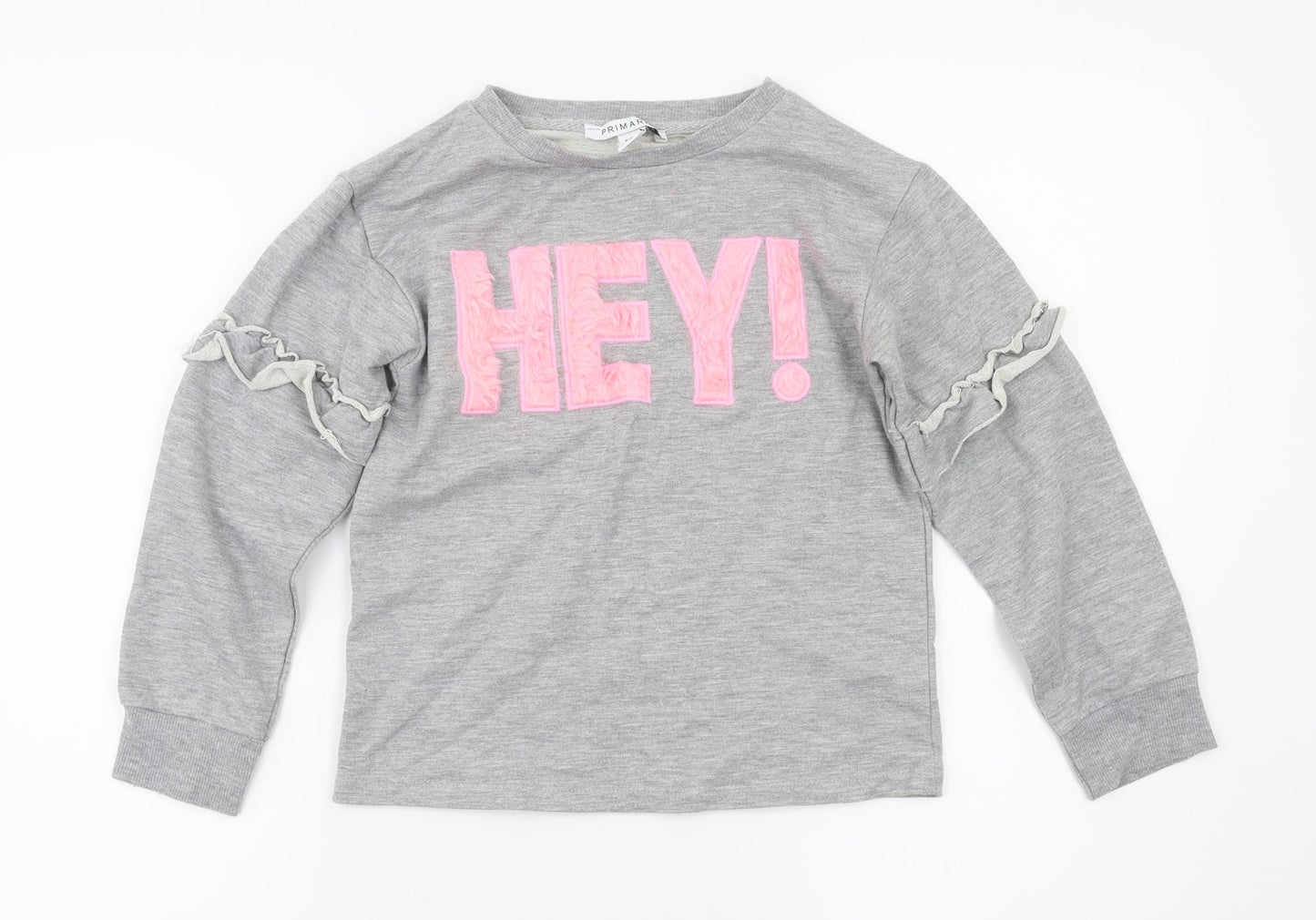 Primark Girls Grey   Pullover Jumper Size 9-10 Years