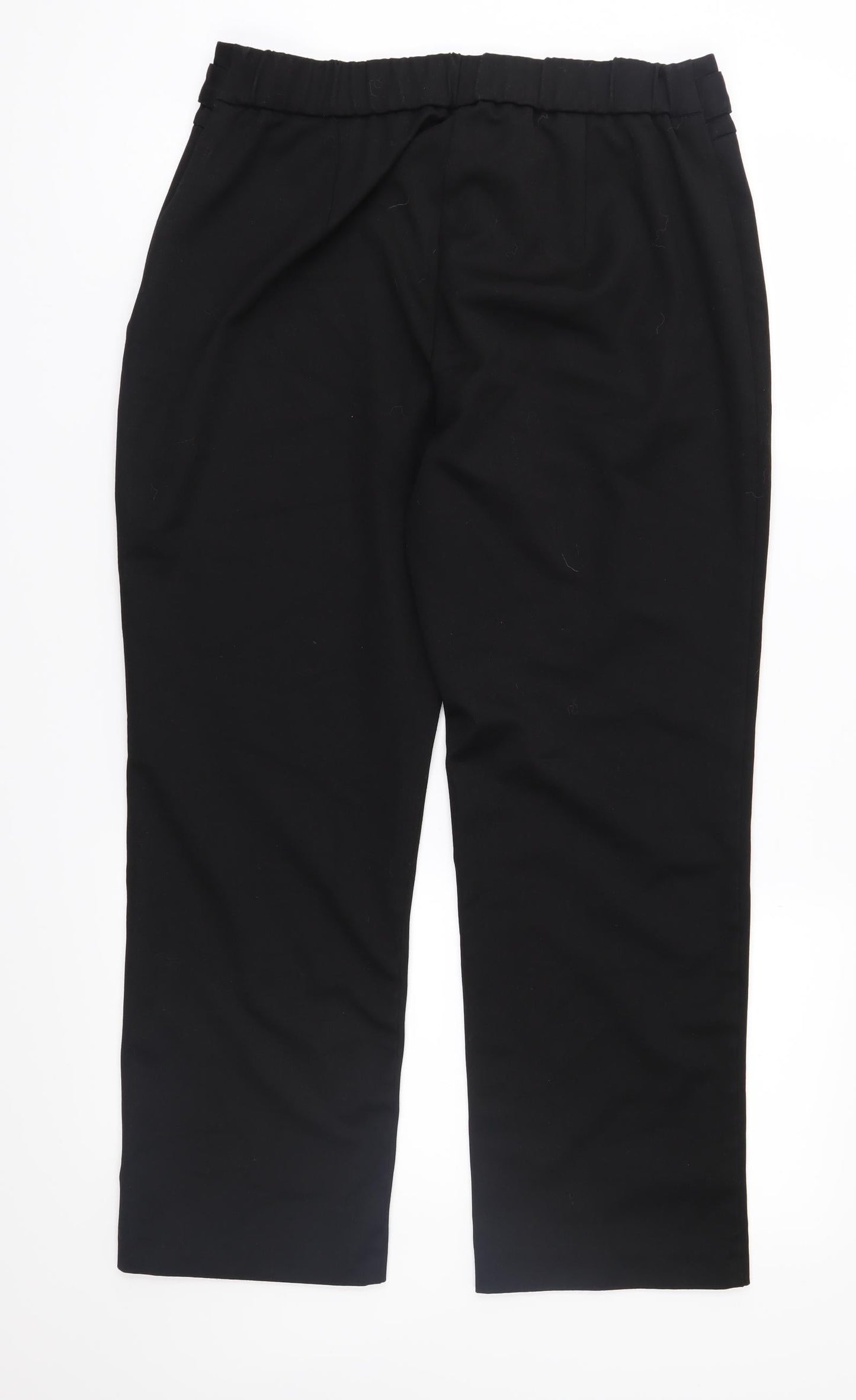 Preworn Womens Black   Trousers  Size 14 L26 in