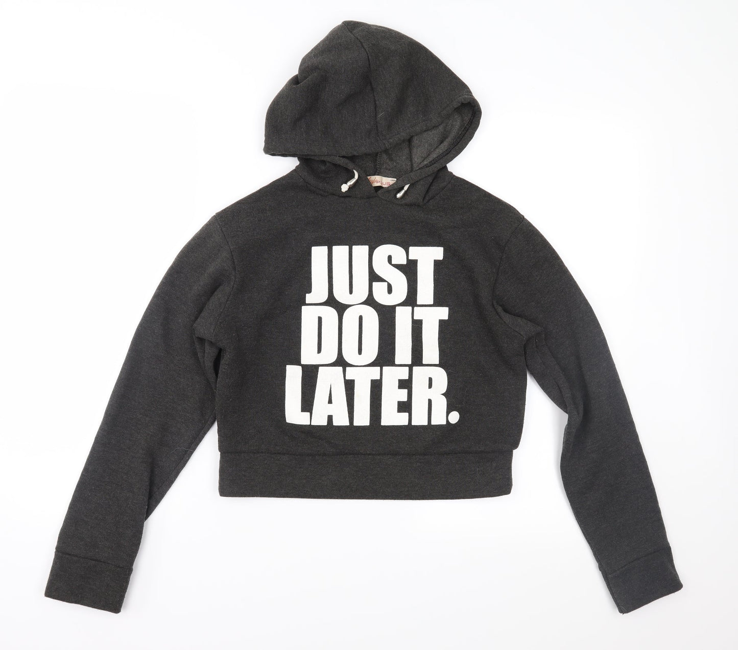 Style PLUS Womens Grey   Pullover Hoodie Size S