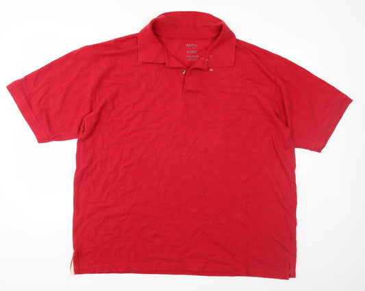 Roys Mens Red    Polo Size 2XL