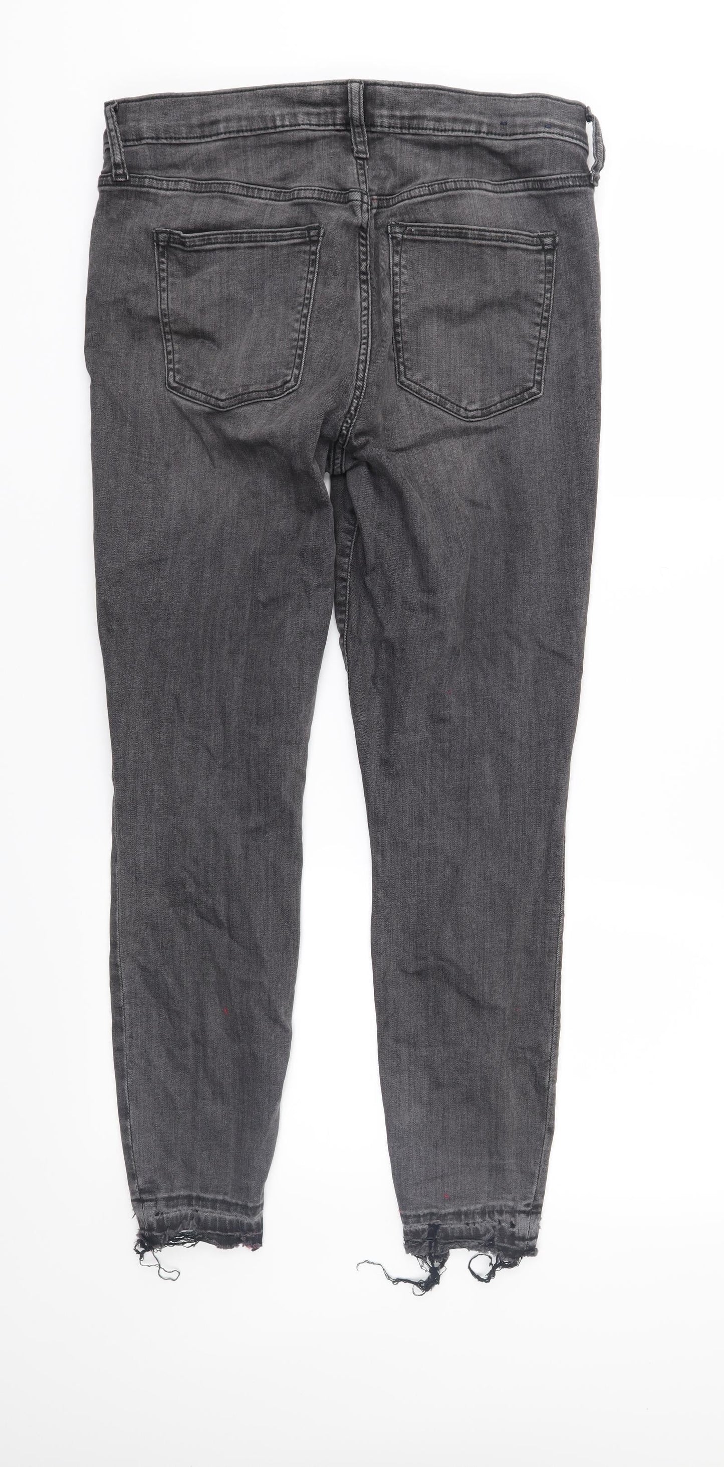 Gap Womens Grey  Denim Straight Jeans Size 29 in L27 in