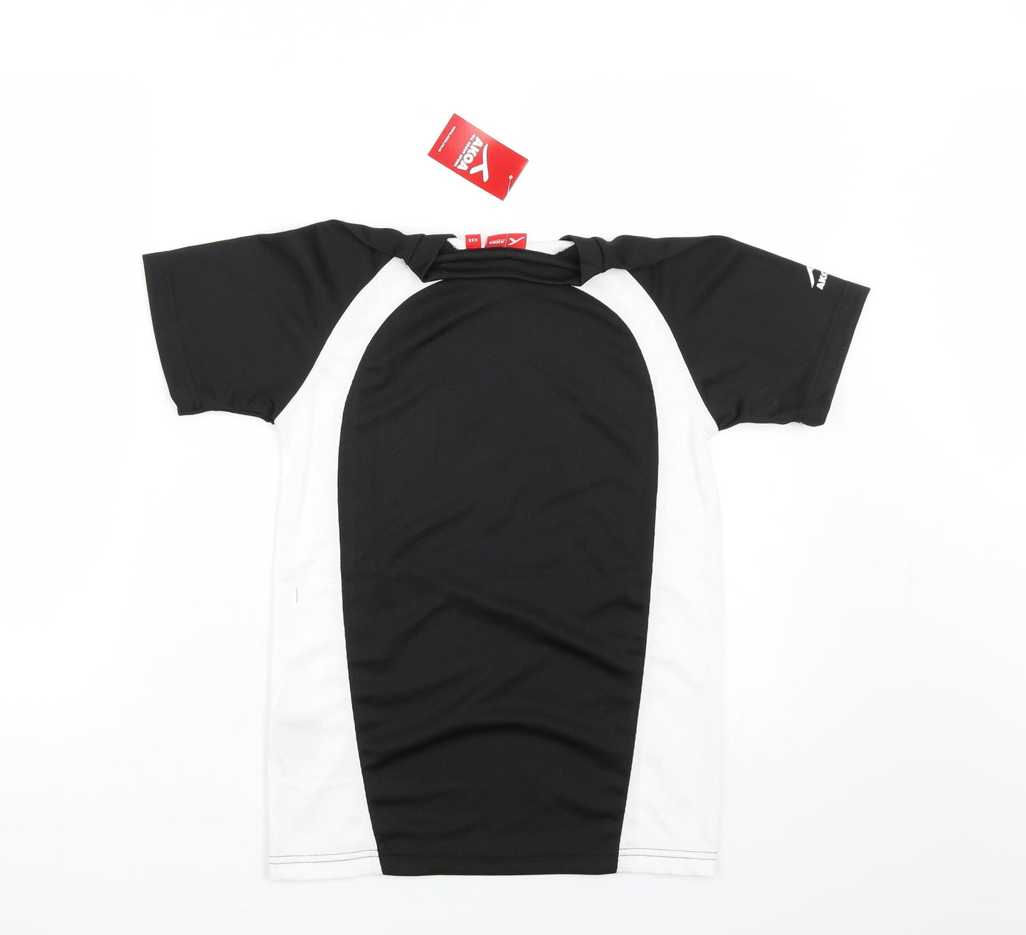 akoa Boys Black  Rayon Basic T-Shirt Size 2XS