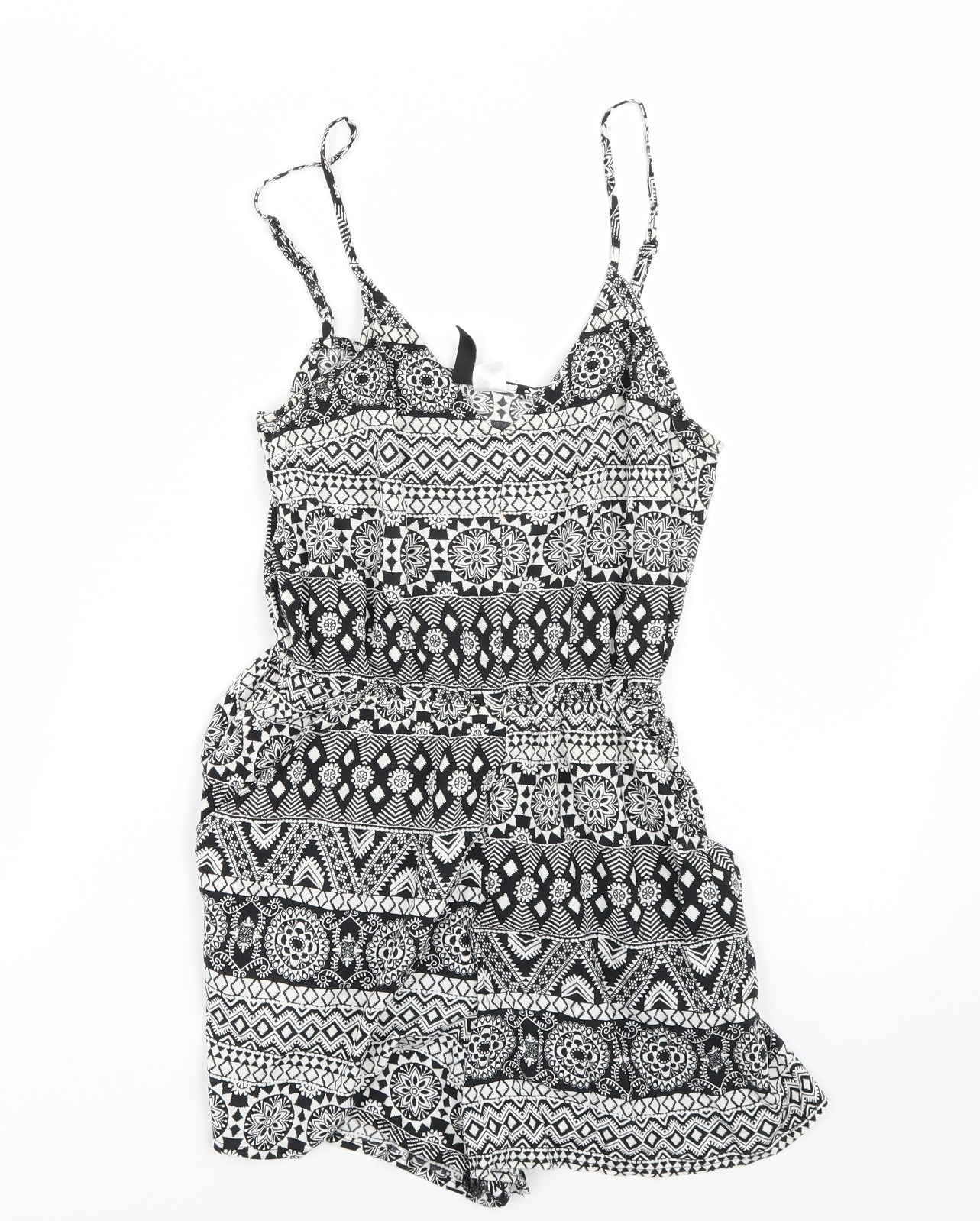 H&M Womens White   Playsuit One-Piece Size 4