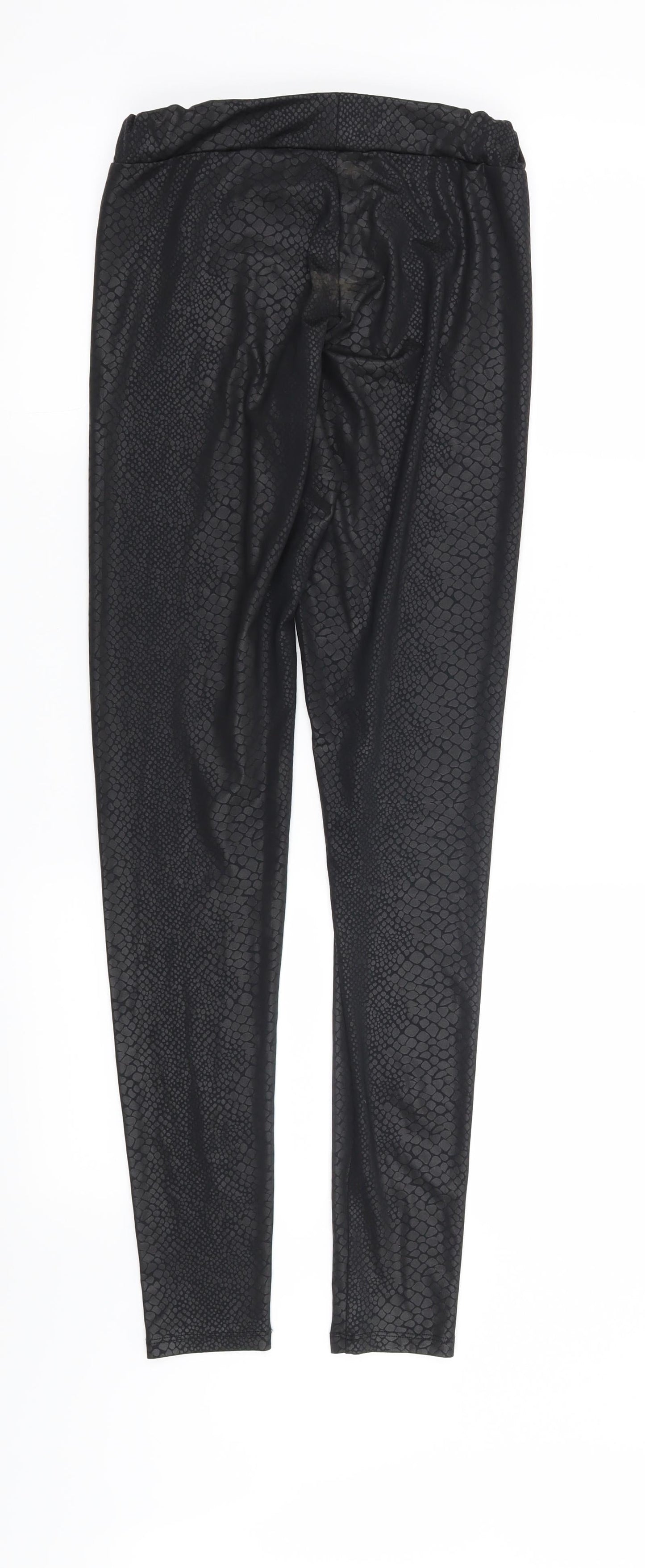 H&M Womens Black Animal Print  Capri Leggings Size S L28 in