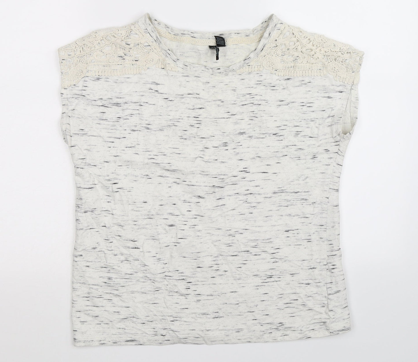 Cynthia Rowley Womens White   Basic T-Shirt Size S