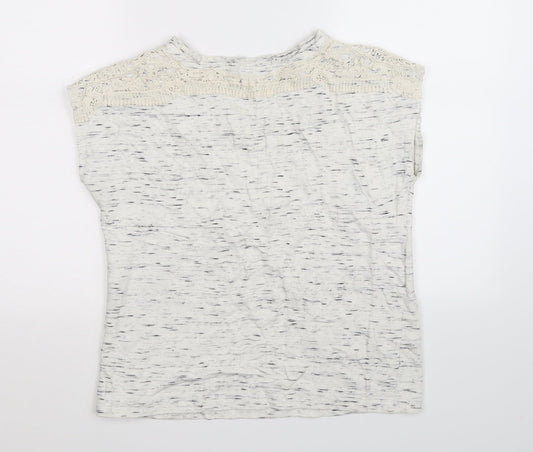 Cynthia Rowley Womens White   Basic T-Shirt Size S