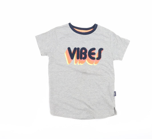 Primark Boys Grey   Basic T-Shirt Size 5-6 Years