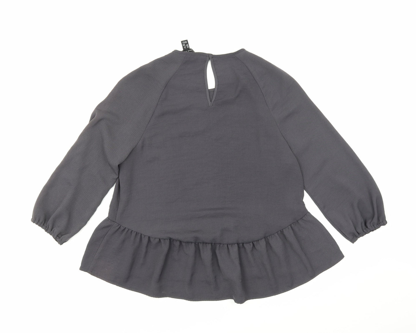 New Look Womens Grey   Tunic Blouse Size 12