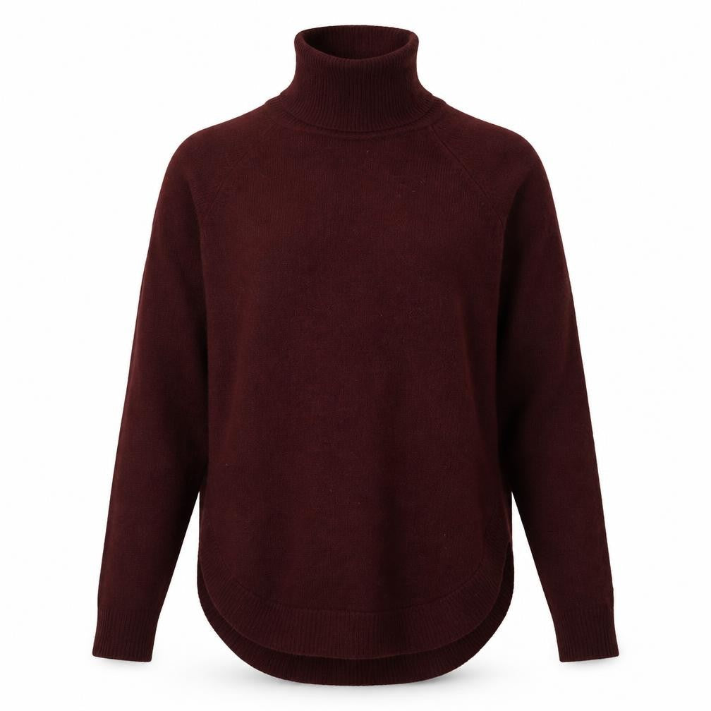 Front view of New Look women’s brown jumper, size UK 8