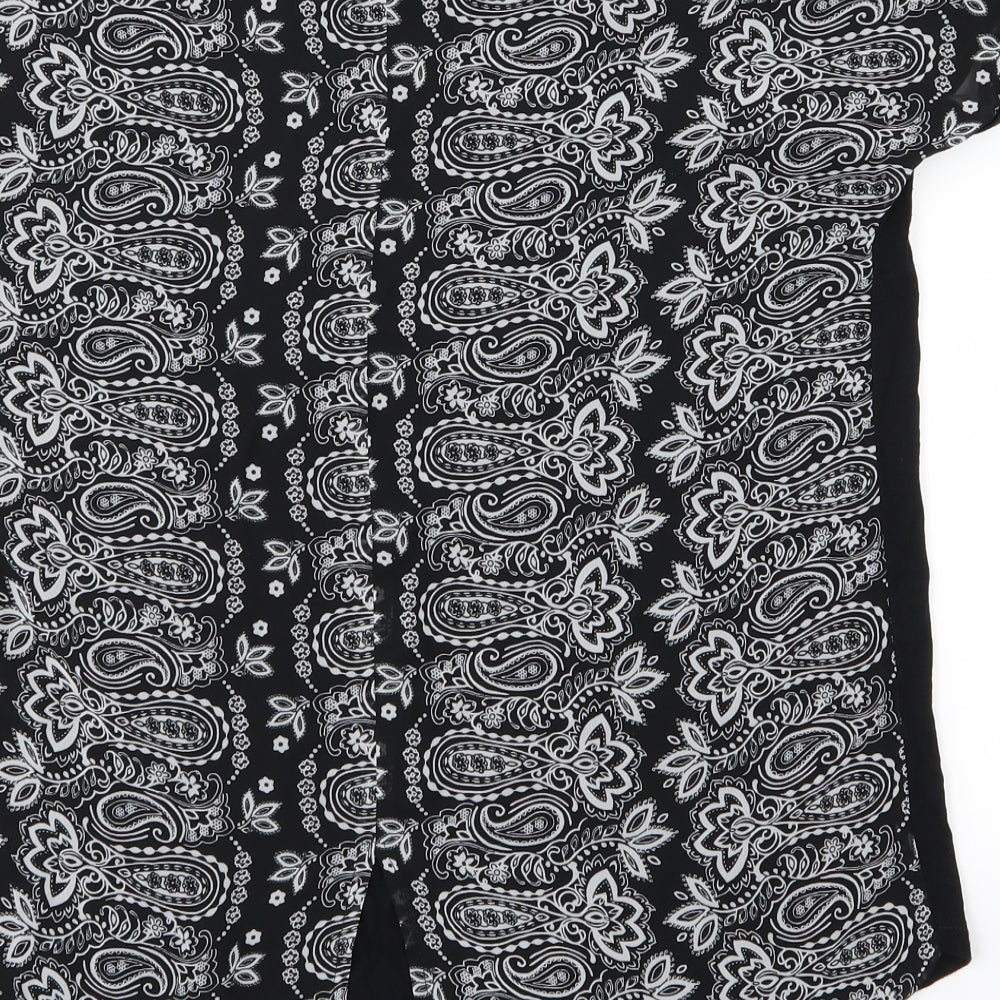 Papaya Womens Black   Basic Blouse Size 8
