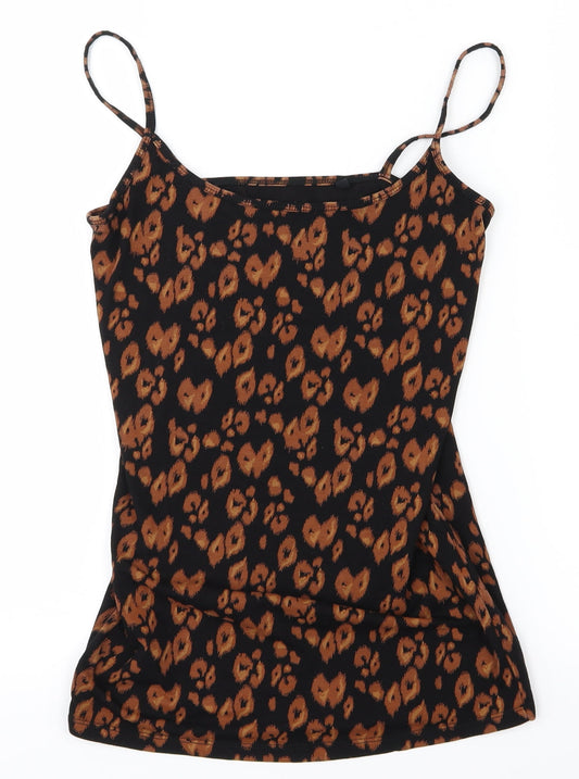 NEXT Womens Orange Animal Print  Basic Tank Size 10