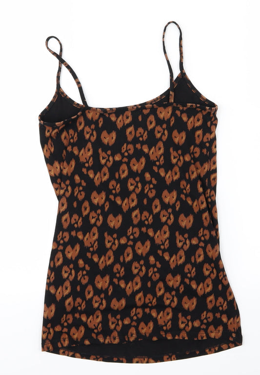 NEXT Womens Orange Animal Print  Basic Tank Size 10