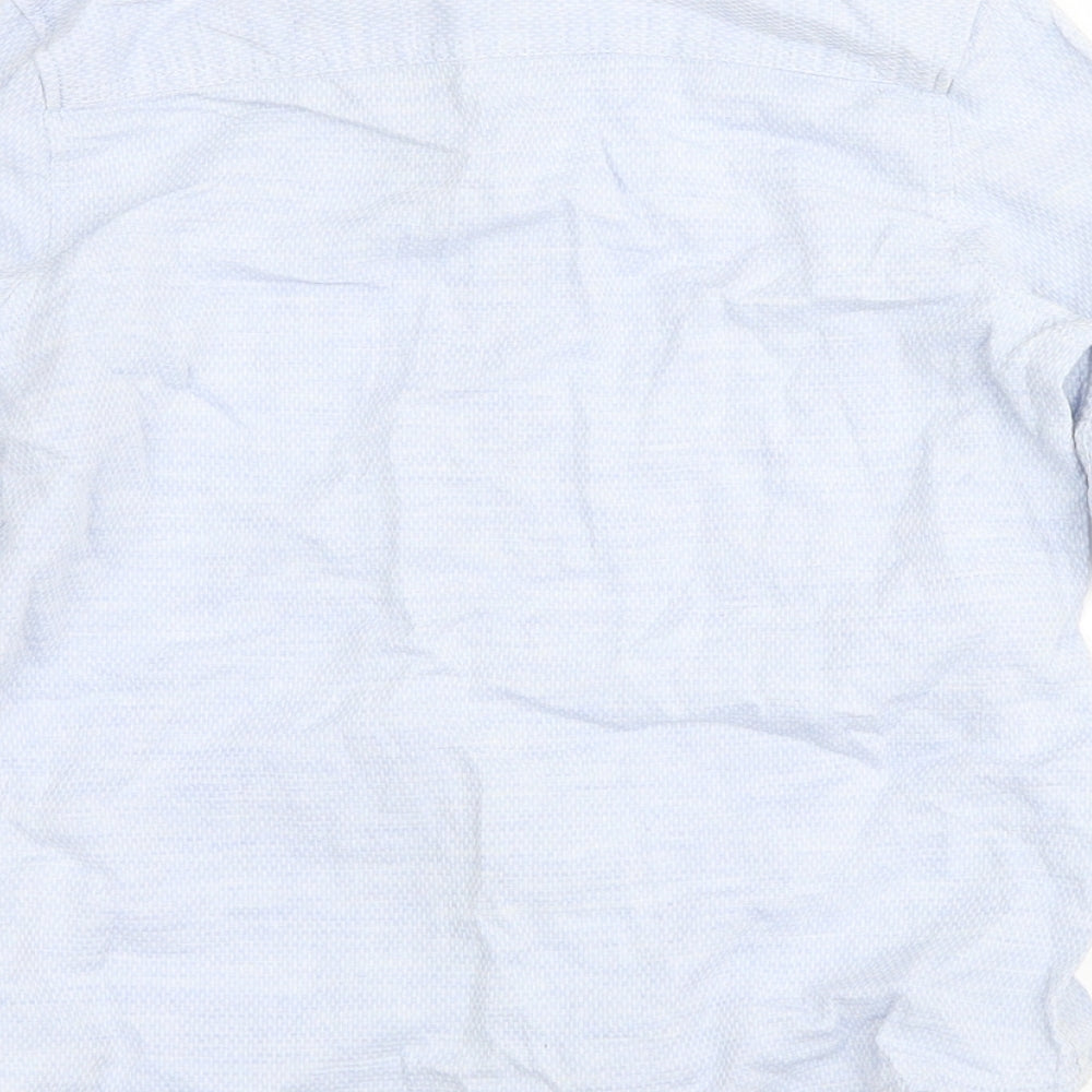 H&M Boys Blue   Basic Button-Up Size 5-6 Years