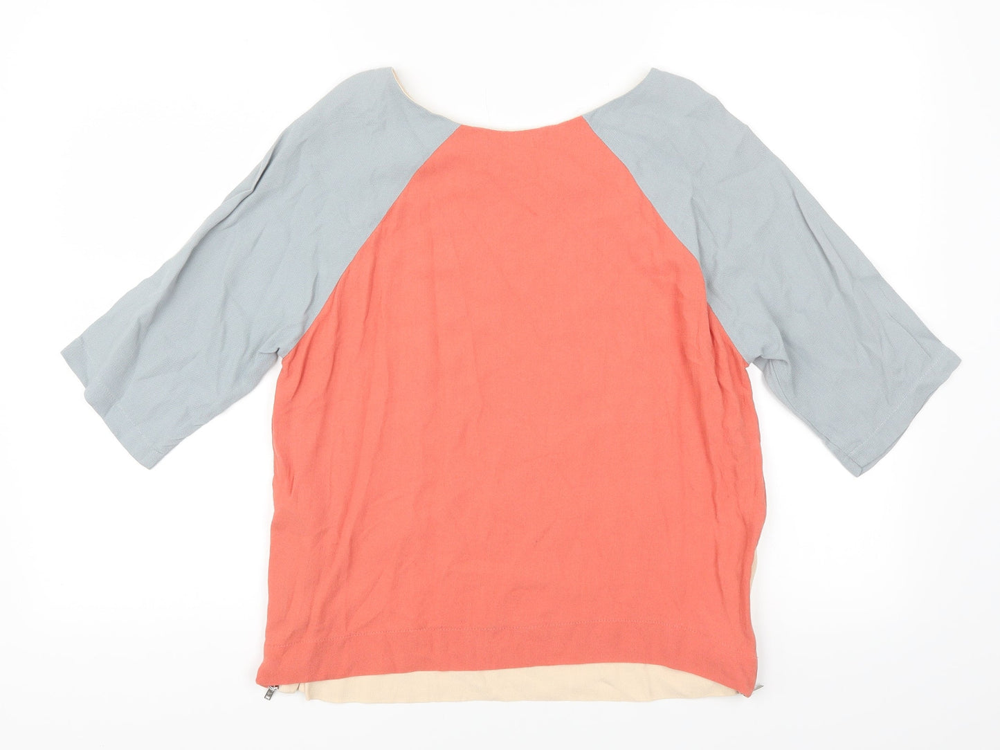Topshop Womens Beige   Basic T-Shirt Size 6